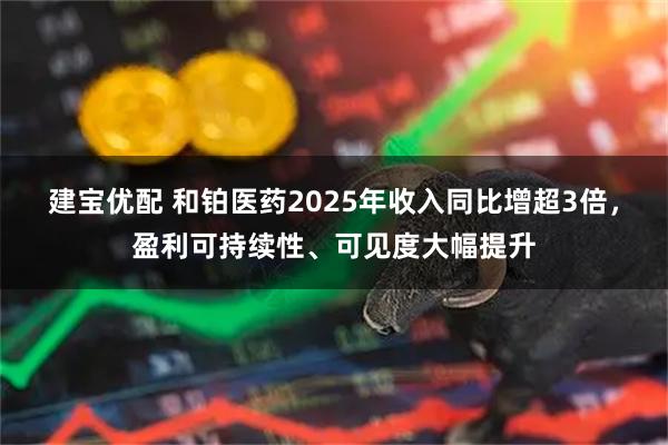 建宝优配 和铂医药2025年收入同比增超3倍，盈利可持续性、可见度大幅提升